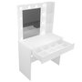 Hanah Home Monroe - MO3-W Mesa de Maquillaje Blanca